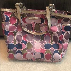 Like new! Colorful coach purse